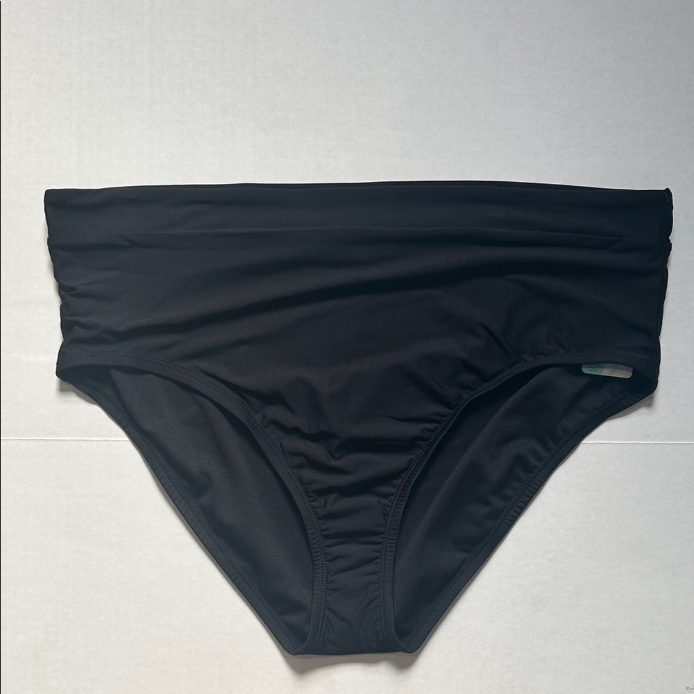 NWT Freshwater black high leg high waisted swim bottoms size XXL